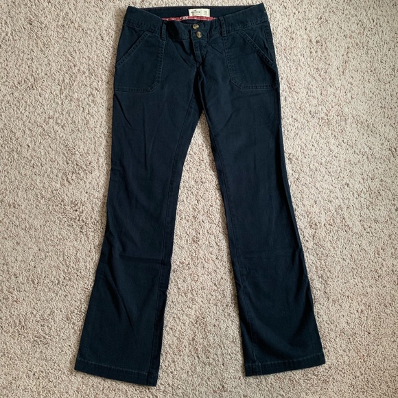 hollister navy pants